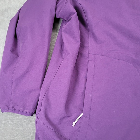 Duluth‎ Trading Co Womens Jacket Purple Fleece Lined Hooded Zip Up Size 2X - Picture 5 of 10